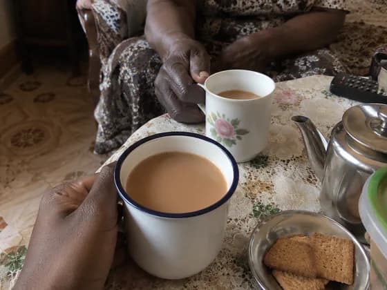 as mãos dela, chá